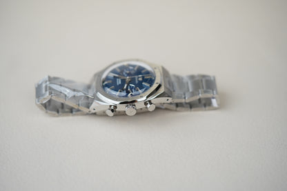 Nivada Grenchen F77 Chrono Mecaquartz Blue 38MM 68000Q77