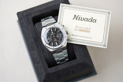 Nivada Grenchen F77 Chrono Mecaquartz Carbon 38MM 68002Q77