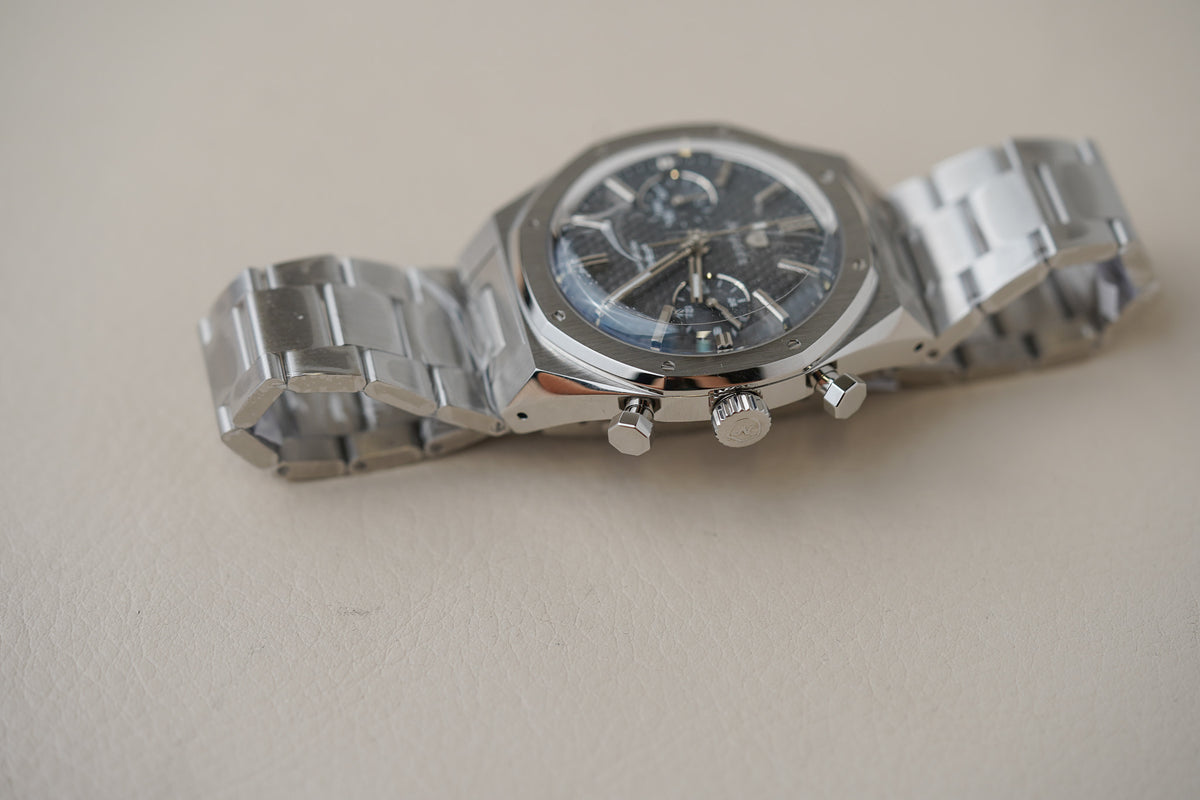 Nivada Grenchen F77 Chrono Mecaquartz Grey 38MM 68001Q77