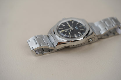 Nivada Grenchen F77 MK2 SST Beige Lume Black No Date Dial 68042A77