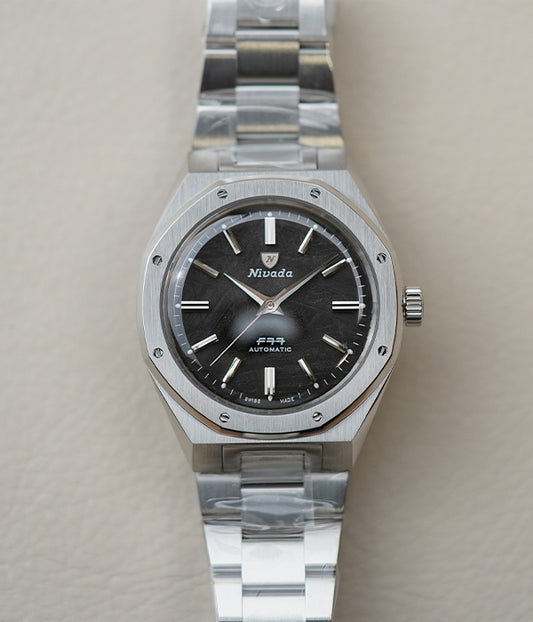 Nivada Grenchen F77 MK2 SST Meteorite 38mm 68049A77