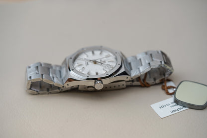 Nivada Grenchen F77 MK2 SST White Dial No Date 68046A77