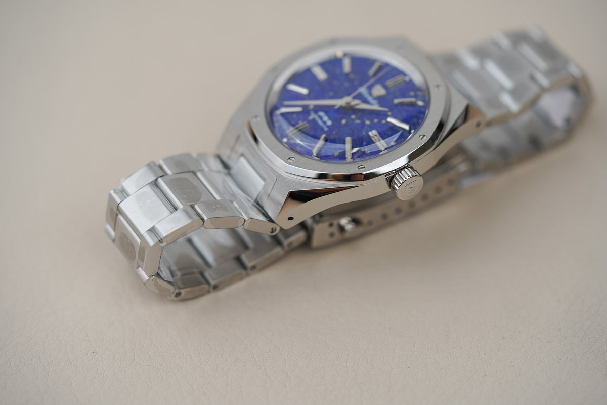 Nivada Grenchen F77 MKII SST Lapis Lazuli Dial 68048A77