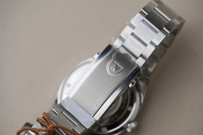Nivada Grenchen F77 Stainless Steel 41mm Black Dial 69041A77A