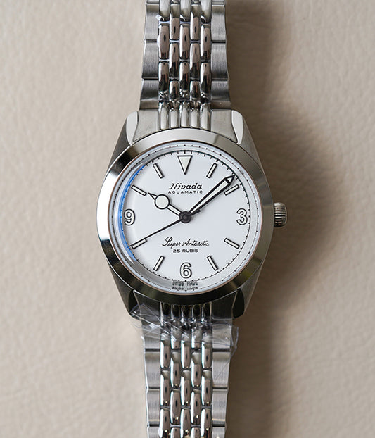 Nivada Grenchen Super Antarctic White 3.6.9 White Luminova 32067A04