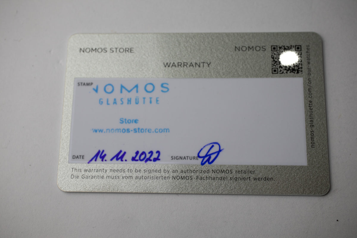 Nomos Glashütte 138.S8 Tangente 38 120 Jahre Depperich