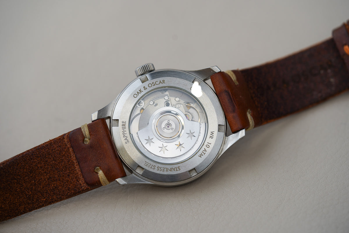 Oak & Oscar Olmsted 38 Navy Dial