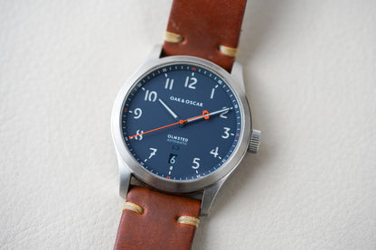 Oak & Oscar Olmsted 38 Navy Dial