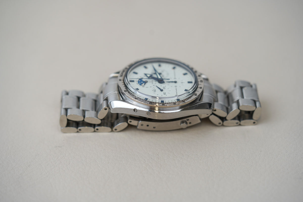 Omega Speedmaster Broad Arrow White Dial 'Moonphase' 3575.20