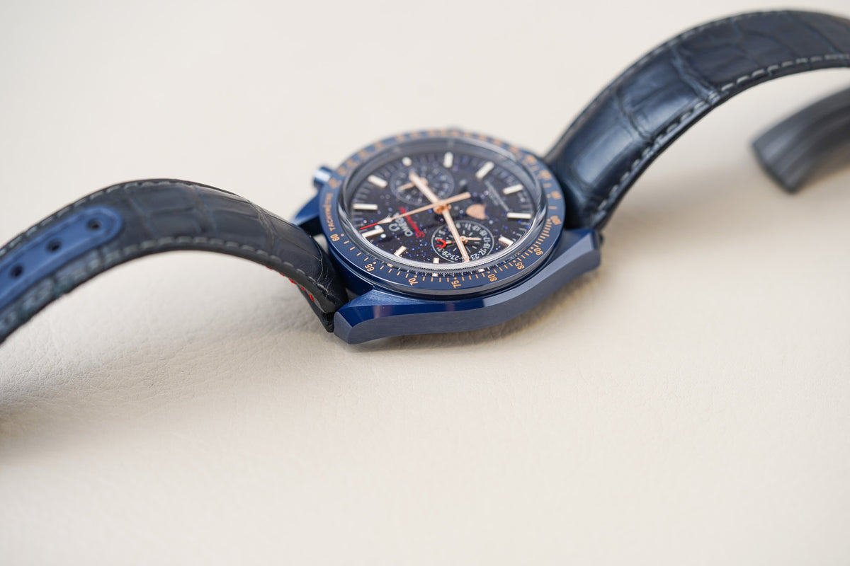 Omega Speedmaster Moonphase "Blue Side Of The Moon" Aventurine 304.93.44.52.03.002