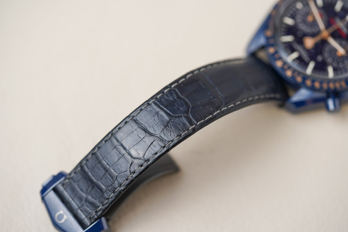 Omega Speedmaster Moonphase "Blue Side Of The Moon" Aventurine 304.93.44.52.03.002