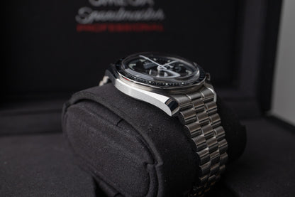 Omega Speedmaster Moonwatch referance 310.30.42.50.01.00 bottom left side of case 