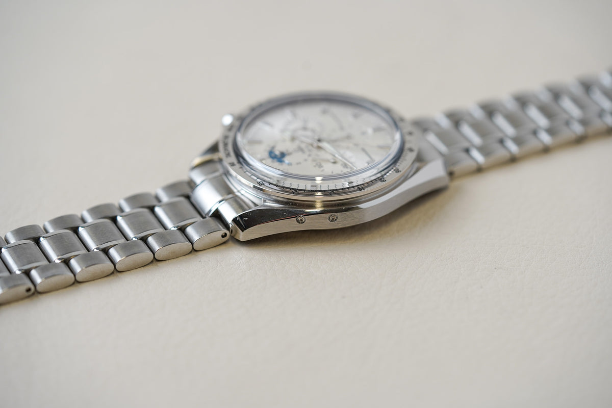 Omega Speedmaster Broad Arrow Silver Dial 'Moonphase' 3575.30