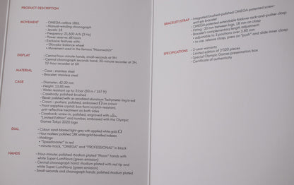 Omega Speedmaster Tokyo 2020 “Rising Sun” 522.30.42.30.06.001