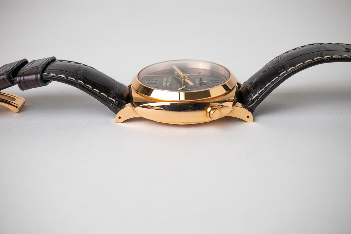 Panerai Radiomir 1940 Chrono Monopulsante 8 Days GMT Oro Rosso PAM502