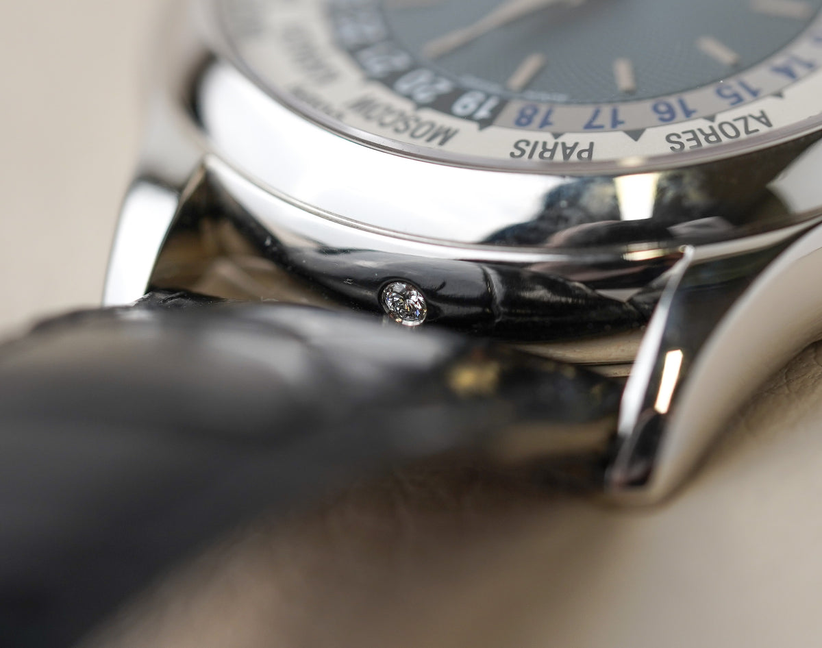 Patek Philippe World Time 5110P Platinum Blue 37mm
