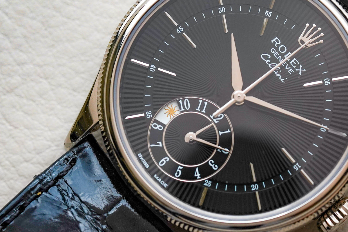 Rolex Cellini Dual Time 18K White Gold 50529