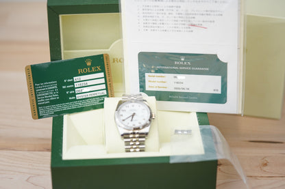 Rolex Datejust 116234 White Arabic Dial
