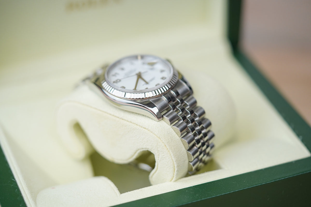 Rolex Datejust 116234 White Arabic Dial