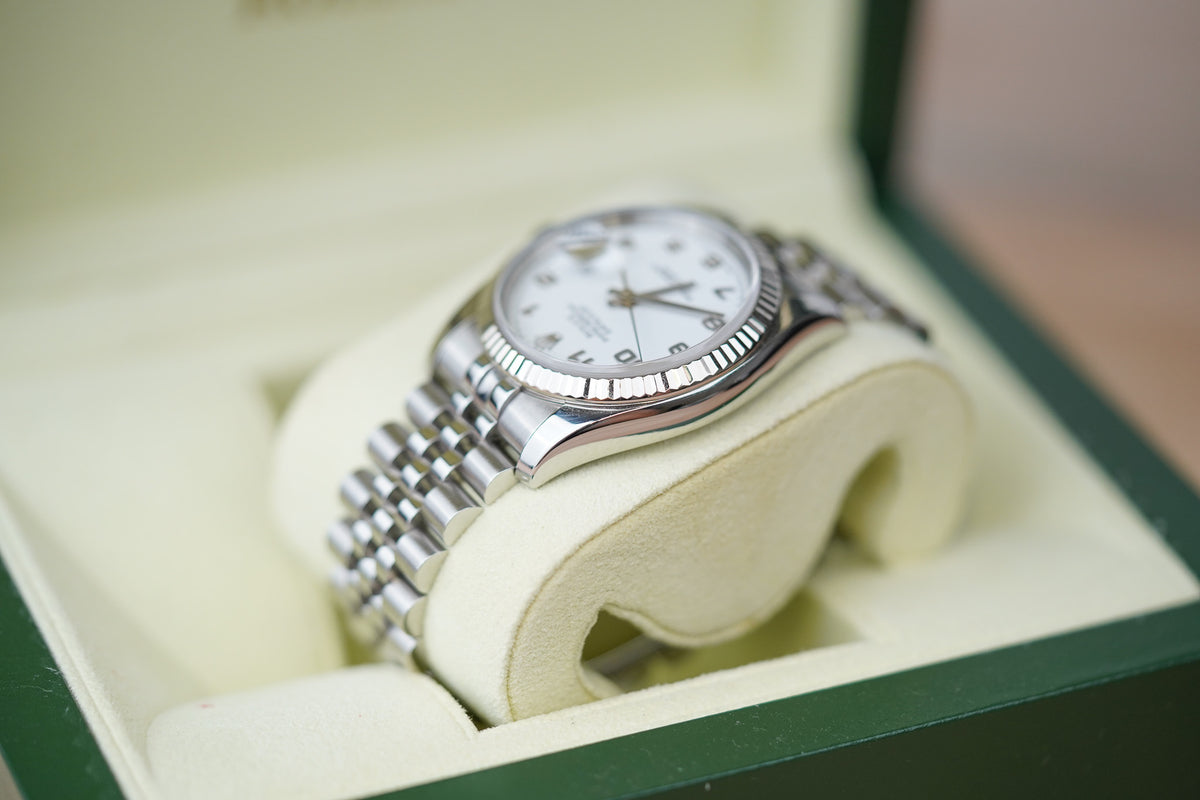 Rolex Datejust 116234 White Arabic Dial