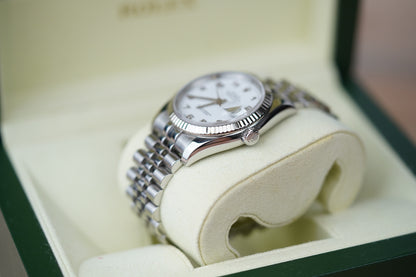 Rolex Datejust 116234 White Arabic Dial