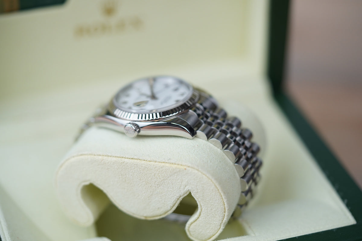 Rolex Datejust 116234 White Arabic Dial