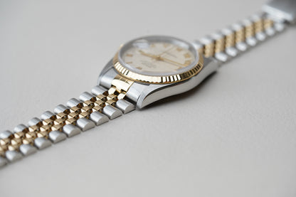 Rolex Datejust 16233 Pyramid Ivory Dial 36mm