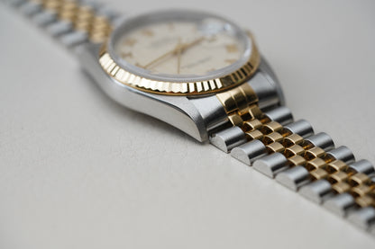 Rolex Datejust 16233 Pyramid Ivory Dial 36mm