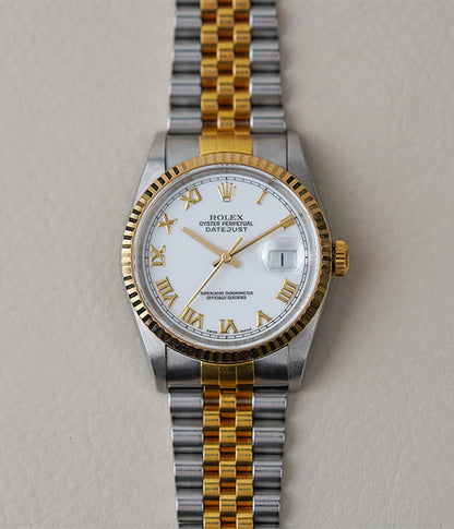 (Deposit) Rolex Datejust 16233 White Roman Dial
