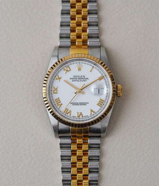(Deposit) Rolex Datejust 16233 White Roman Dial