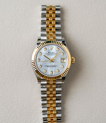 Rolex Datejust 31 Mother of Pearl Diamond Dial Jubilee 278273