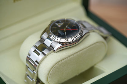 Rolex Datejust Turn-O-Graph Charcoal Dial 116264 Oyster