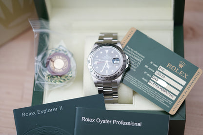 Rolex Explorer II 16570 Black 'Engraved Rehaut'