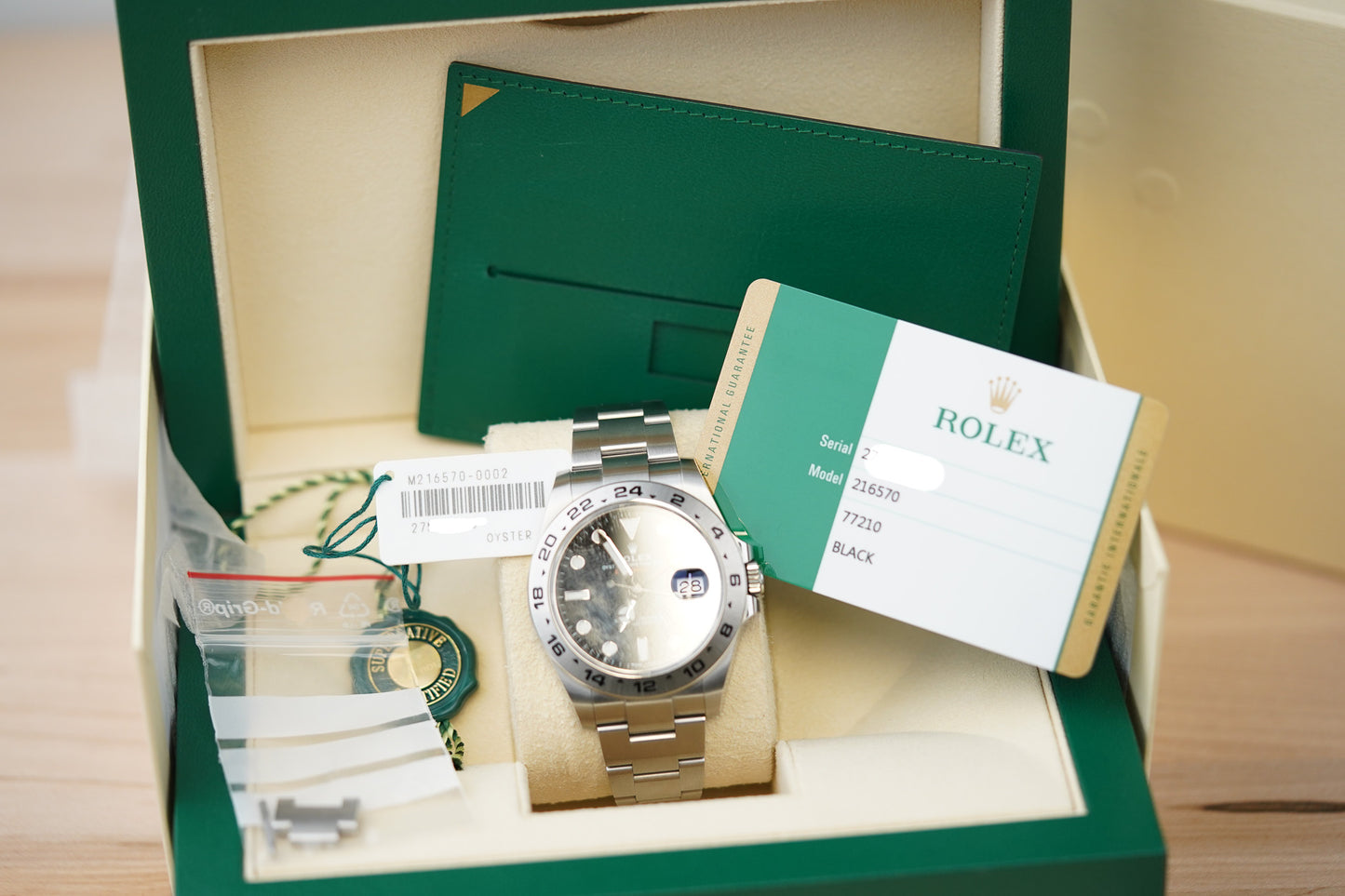 Rolex Explorer II 216570 Black Dial
