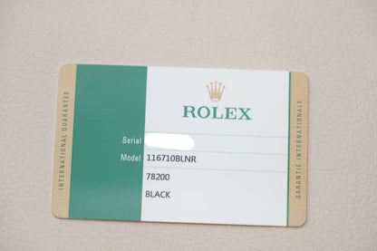 Rolex GMT Master II Batman 116710BLNR