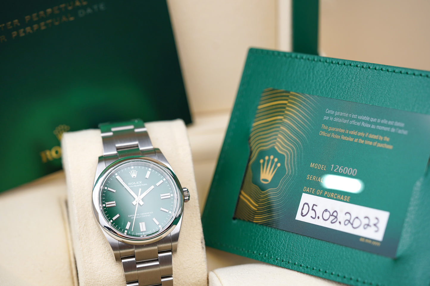 Rolex Oyster Perpetual 36 Green 126000