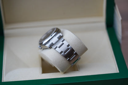 Rolex Oyster Perpetual 36mm Blue Arabic Dial 116000