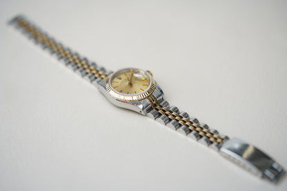 Rolex Oyster Perpetual Date 69173 Champagne Dial