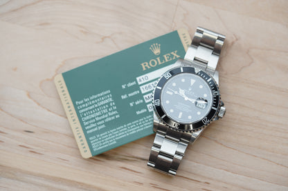 Rolex Submariner 16610T "Engraved" Black