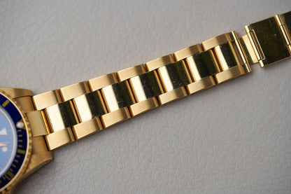 1993 Rolex Submariner 18K Yellow Gold 16618 'Blusey'