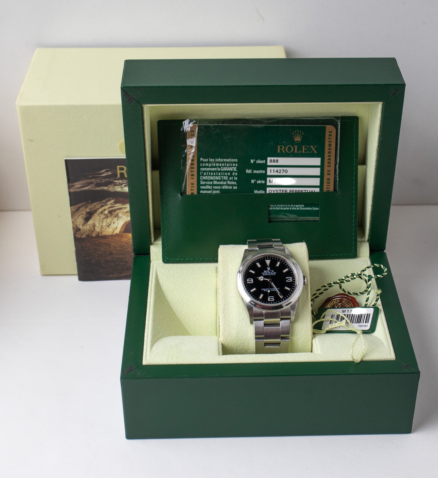 Rolex Explorer I 114270 Engraved Rehaut