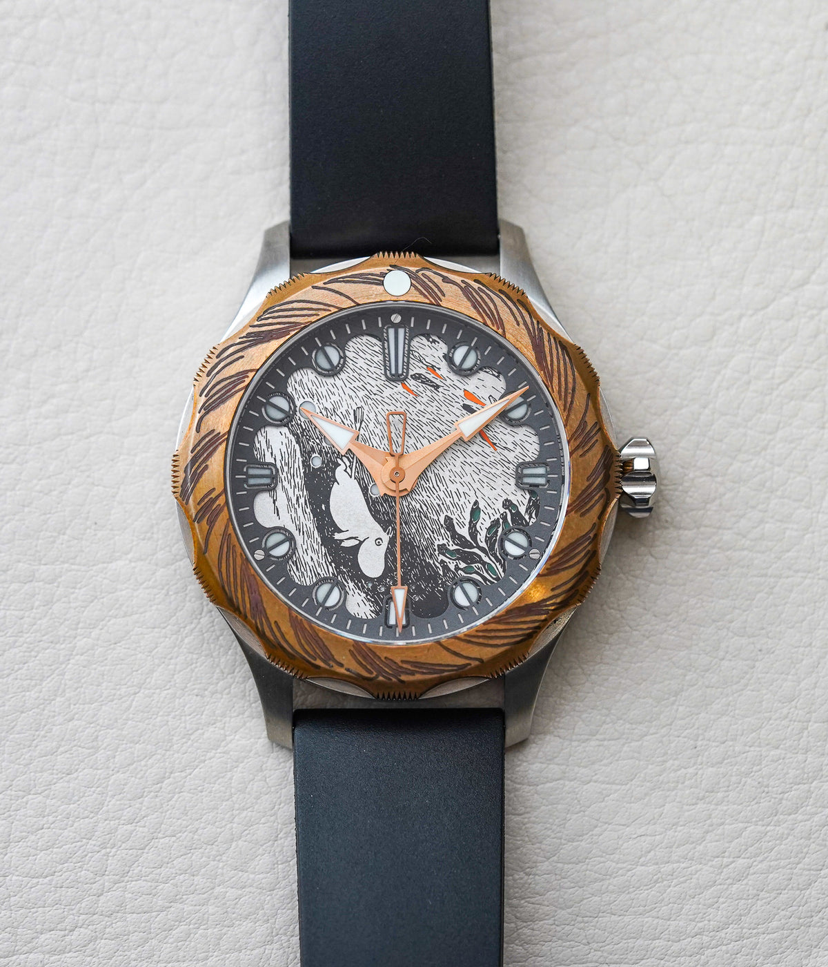 S.U.F Helsinki X Moomin Bronze Diver Rose Gold