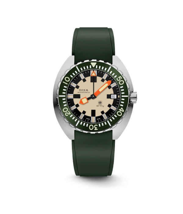 Doxa ARMY Green Steel Bezel 785.10.031G.26