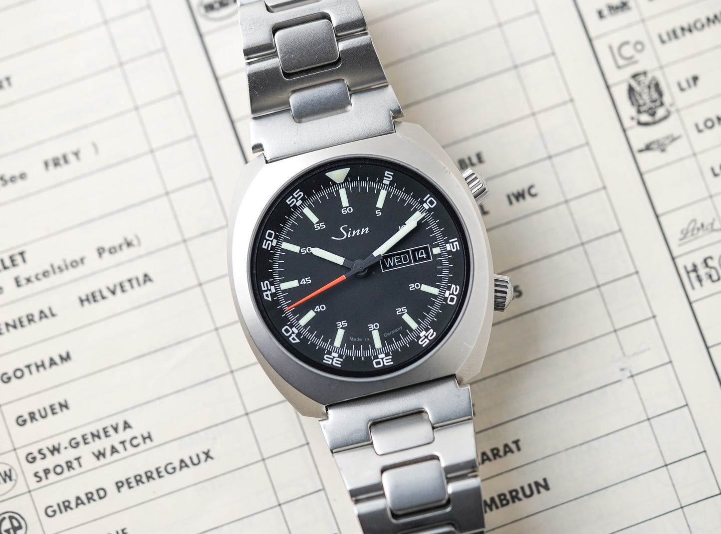 Sinn 240 Day Date St H-Link Bracelet