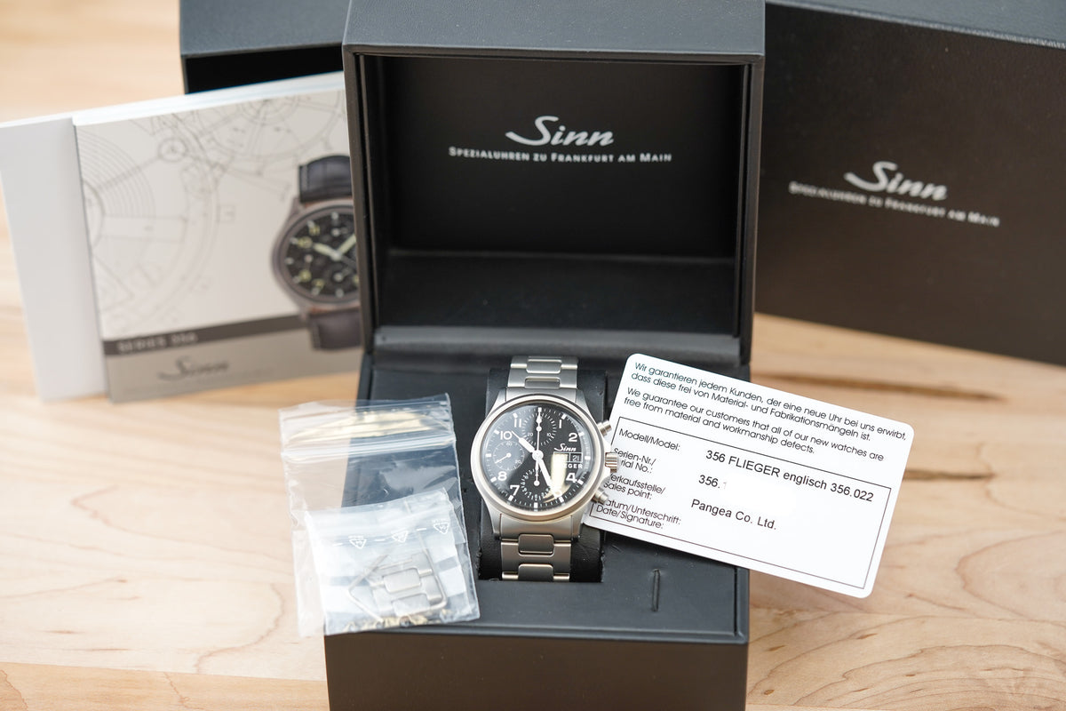 Sinn 356 Flieger Acrylic H Link Bracelet