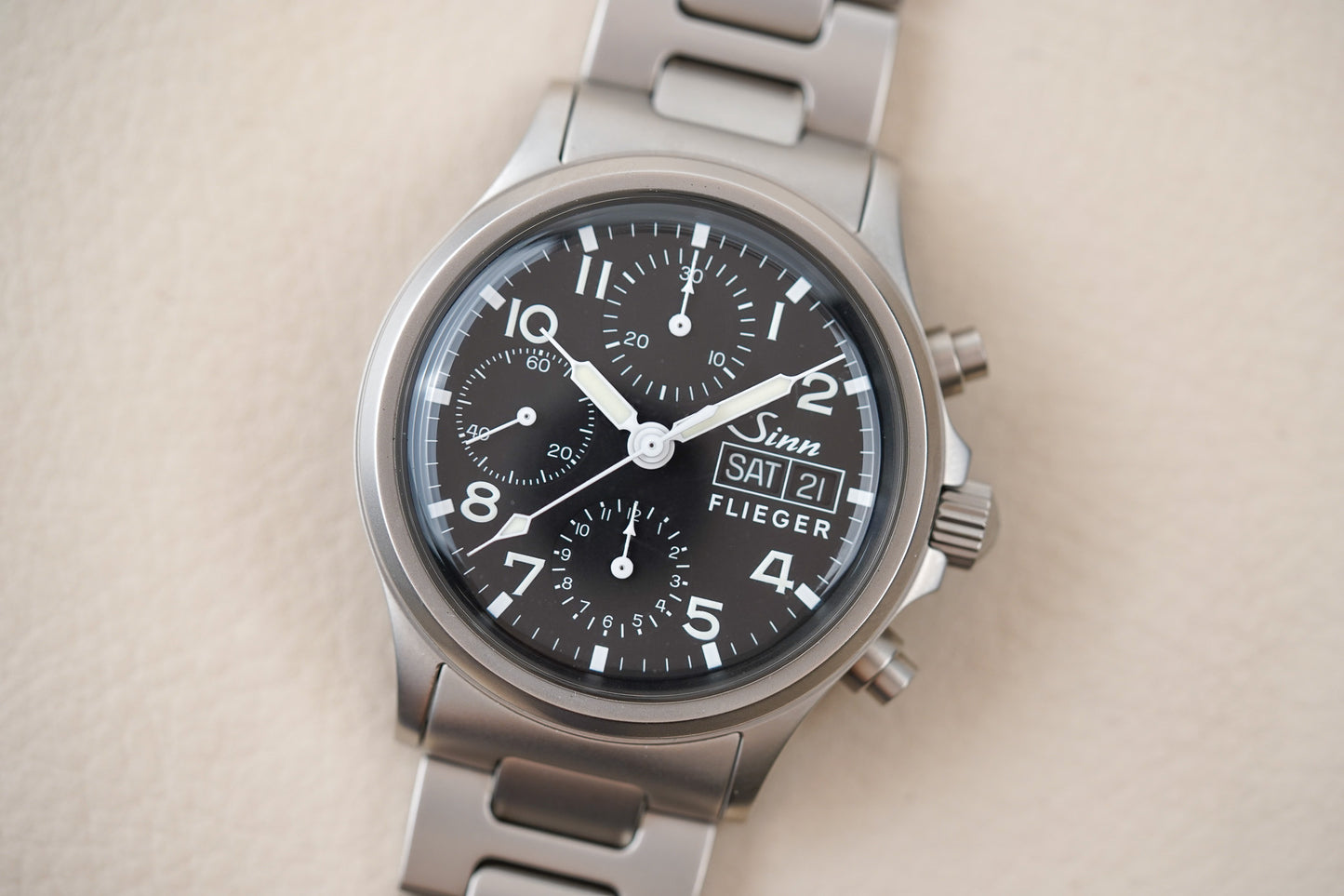 Sinn 356 Flieger Acrylic H Link Bracelet