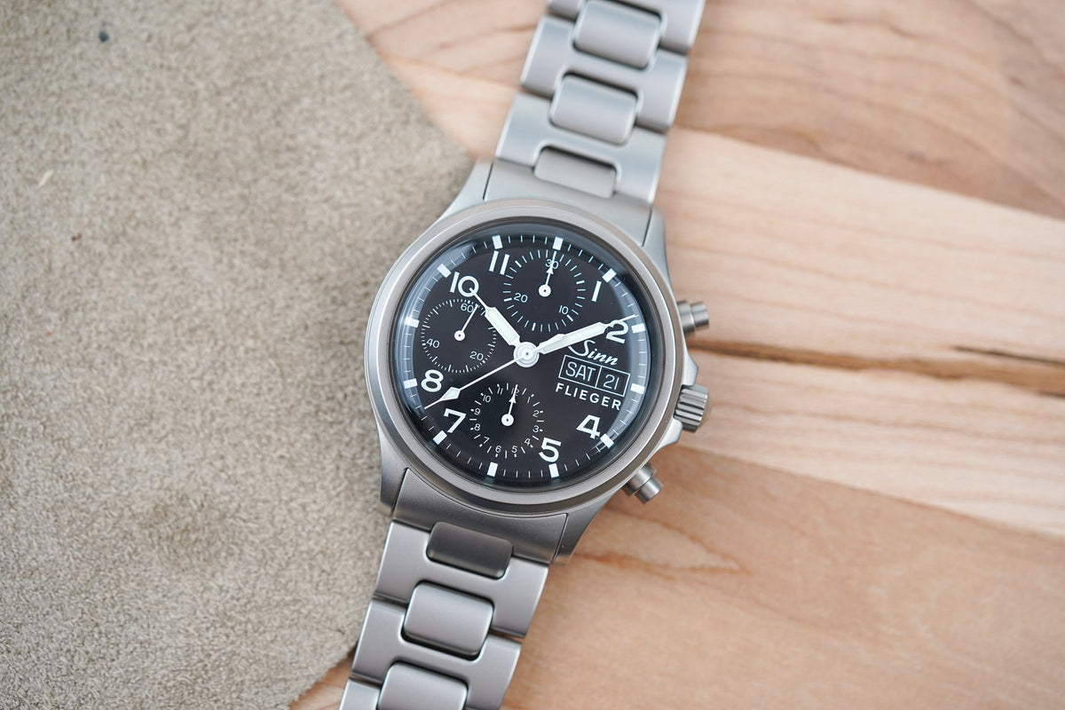 Sinn 356 Flieger Acrylic H Link Bracelet
