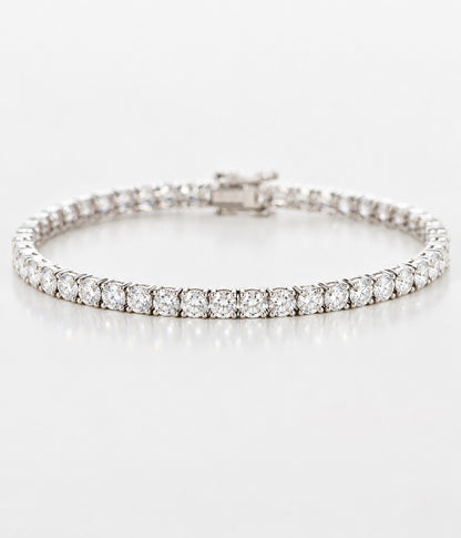 9.25tcw 14k White Gold and Lab Grown Diamond Tennis Bracelet