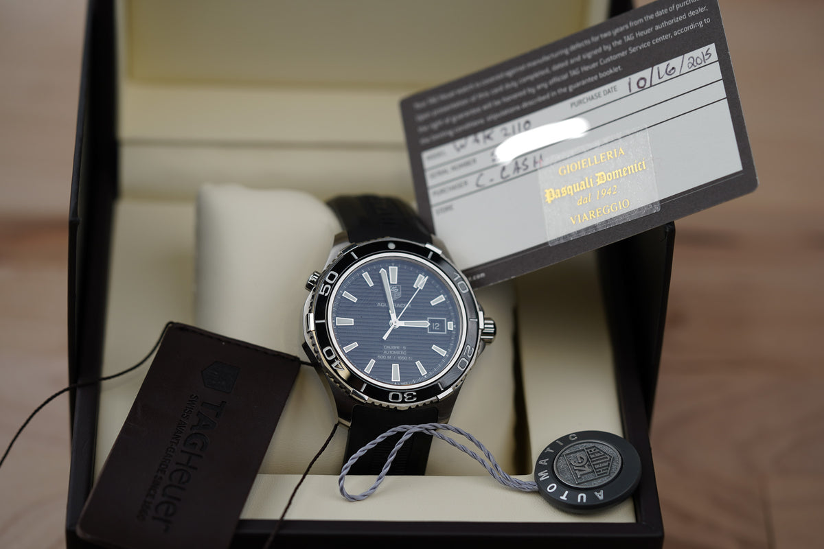 Tag Heuer Aquaracer Calibre 5 Black Rubber WAK2110.FT6027