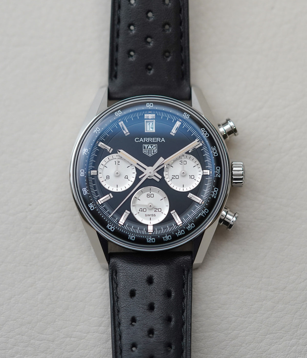 Tag Heuer Carrera Chronograph 'Panda Glassbox' 39mm CBS2210.FC6534